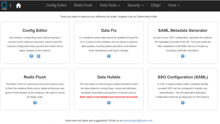 Self Serve Tool 8.2